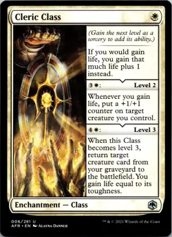 Cleric Class 6 Adventures in the Forgotten Realms MTG NM - Image 1