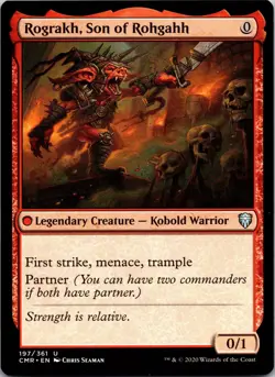 Rograkh, Son of Rohgahh 197 Uncommon Commander Legends MTG NM - Image 1