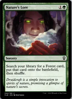 Nature's Lore 244 CL: Battle for Baldur's Gate MTG NM - Image 1