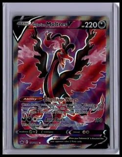 2021 Pokemon SWSH06: Chilling Reign Galarian Moltres V (Full Art) #176/198 - Image 1