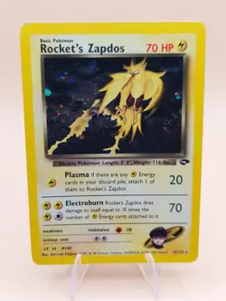 Rocket's Zapdos Gym Challenge Holo Rare 15/132 Pokemon Card - 2000 SWIRL - Image 1
