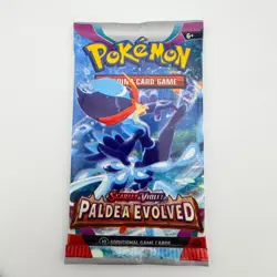 Pokemon Scarlet & Violet Paldea Evolved Booster Pack Sealed 10 Cards Quaquaval - Image 1