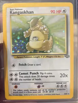 Kangaskhan 5/64 Jungle Unlimited HOLO LP WOTC 1999 Pokemon - Image 1