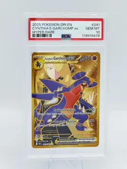 Pokemon TCG Destined Rivals Cynthia's Garchomp EX 241/182 Psa 10 💎💎💎 - Image 1