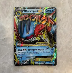 Pokemon TCG M Swampert EX XY87 XY MEGA EX Promo Holo ENG 220HP Card - Image 1