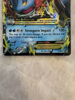 Pokemon TCG M Swampert EX XY87 XY MEGA EX Promo Holo ENG 220HP Card - Image 3