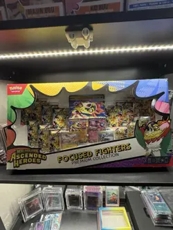 Pokemon TCG Ascended Heroes Focused Fighters Premium Box Hawlucha EX - Image 1