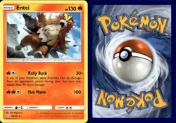 Pokemon TCG Entei Cosmic Eclipse 28/236 Regular Rare - Image 1