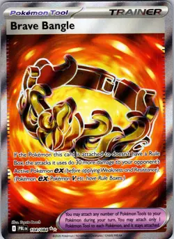 Brave Bangle 104/084 Ultra Rare Pitch Black Pokemon Holo Near Mint - Image 1
