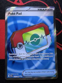 Poke Pad 113/088 Ultra Rare Full Art holo Pokemon TCG Perfect Order - Near Mint! - Image 1