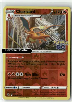 Charizard [Pokemon PGO - 010/078] Reverse Holofoil - Image 2