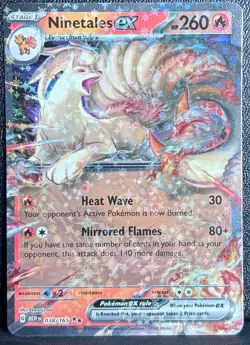 Ninetales ex 038/165 Double Rare 151 Pokemon Holo Near Mint - Image 1