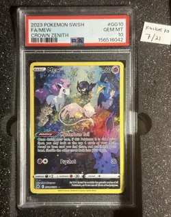 Pokemon - Mew GG10 PSA 10 - Image 1