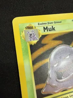 Muk 13/62 Pokemon TCG Fossil Holo Rare Unlimited 1st Edition MP - Image 2