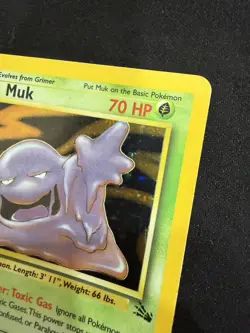 Muk 13/62 Pokemon TCG Fossil Holo Rare Unlimited 1st Edition MP - Image 5