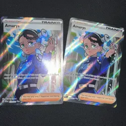 2x Pokemon TCG Prismatic Evolutions Amarys 132/131 Ultra Rare Full Art Trainer - Image 1