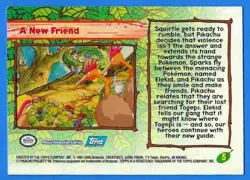 2000 Topps Pokemon Movie Animation Edition "A New Friend" #5 Blue Topps Logo NM - Image 2