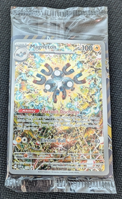 Pokemon - SEALED Magneton Promo 159 NO STAMP - 2024 SV: Surging Sparks ETB - Image 1
