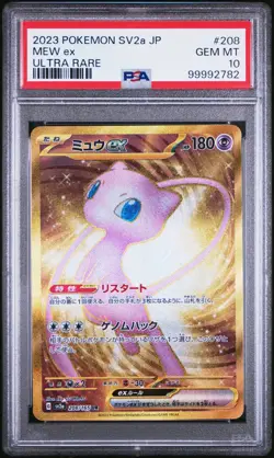 PSA 10 Mew EX 208/165 Ultra Rare UR Sv2a-Pokemon 151 2023 Japanese Pokemon Card - Image 1
