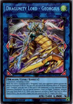 Yu-Gi-Oh Dragunity Lord - Georgius BLGG-EN014 1st Edition Secret Rare NM - Image 1