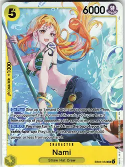 Nami (053) EB03-053 Extra Booster: One Piece Heroines Edition NM Foil English - Image 1