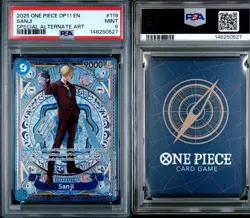 2025 One Piece Sanji Special Alternate Art OP11 119 PSA 9 - Image 3