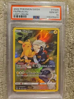 PIKACHU - FA - LOST ORIGIN - 2022 POKEMON SWSH - # TG05 - GRADED PSA GEM MINT... - Image 1