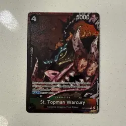 One Piece CCG St. Topman Warcury OP13-089 SP Special Rare Holo EN - Image 1