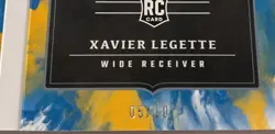 2024 Panini Origins Ja'Tavion Sanders Xavier Legette Gold RC Patch Auto Book /10 - Image 3