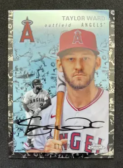 2023 Topps Chrome Platinum Anniversary Taylor Ward Black Toile #01/10 - Image 1