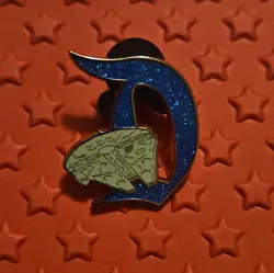 Key to Disneyland 70th Anniversary D Pin MILLENNIUM FALCON Glitter STAR WARS - Image 1