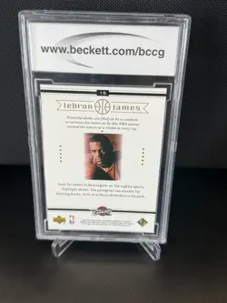 2003 Upper Deck Lebron James Box Set Rookie #15 BCCG 10 - Image 2