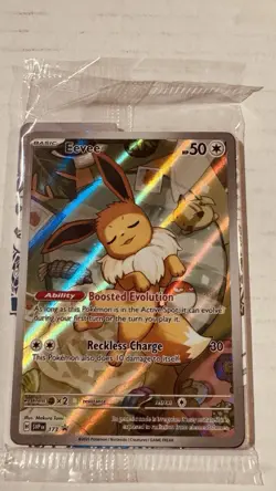 Pokemon TCG Eevee Sv: Scarlet & Violet Promo 173 Holo Promo 50HP English SEALED - Image 1