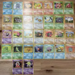 Vintage Old Back Japanese Pokemon Card 30 Card Collection Lot One Owner - Image 1