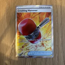 Pokemon card TCG Crushing Hammer 105/084 Pitch Black Holo Full Art - Image 1