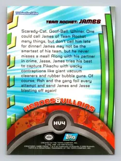 Team Rocket: James #121 Topps Trading Cards Series 2 Pokemon Near Mint - Image 2