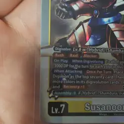 Bandai Digimon Card Game Susanoomon EX12-076 Secret Rare Mega 16000 Holo ENG - Image 5