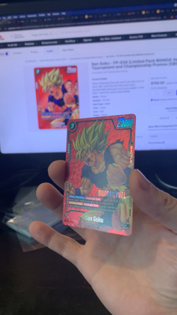 Dragon Ball Super Card Game Fusion World Son Goku FP-034 Limited Manga Version - Image 2