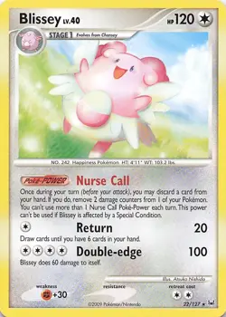 Pokemon Card - Blissey - (22/127 - Platinum) - Image 1