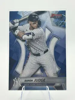 Aaron Judge 2025 Topps Bowman's Best Base Blue Lazer Refractor /150 Yankees - Image 1