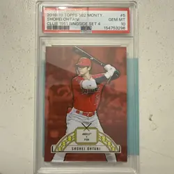 2018-19 TOPPS 582 MONTGOMERY CLUB 1951 RINGSIDE SET 4 #5 SHOHEI OHTANI PSA 10 - Image 1