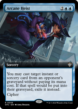 Arcane Heist EXTENDED, Outlaws of Thunder Junction, MTG NM/M - Image 1