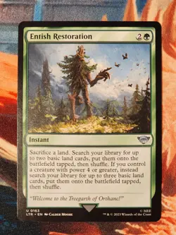 Entish Restoration 163 Lord of the Rings Tales Middle-earth Magic Gathering MTG - Image 1
