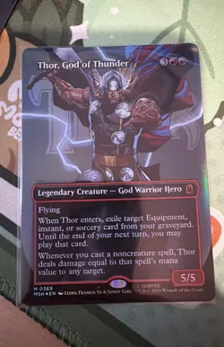 Thor, God of Thunder (Borderless) (0369) Marvel Super Heroes Foil - Image 1