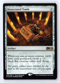 Desecrated Tomb(Draft Weekend)Foil NM Launch Party & Release Event Promo 230 MTG - Image 1