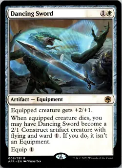 Dancing Sword 8 Rare Adventures in the Forgotten Realms MTG NM - Image 1