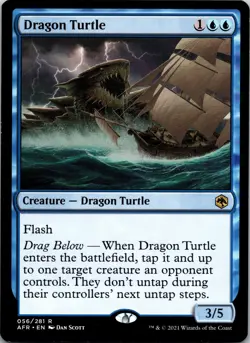 Dragon Turtle 56 Rare Adventures in the Forgotten Realms MTG NM - Image 1