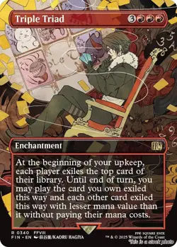 Triple Triad (Borderless) [FIN - 340] Rare NM - Image 1