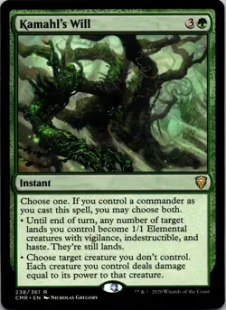 Kamahl's Will 238 Rare Commander Legends MTG Near Mint - Image 1