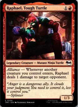 Raphael, Tough Turtle 0104 Teenage Mutant Ninja Turtles MTG NM - Image 1